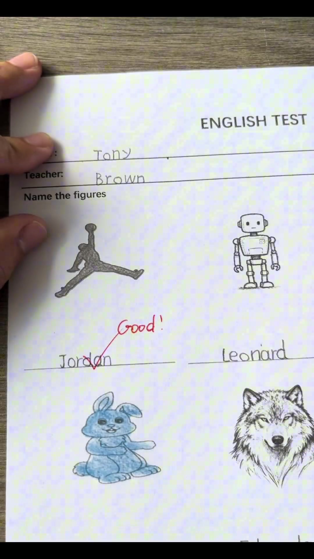 看似全錯實則全對一位NBA球迷的英語測試卷