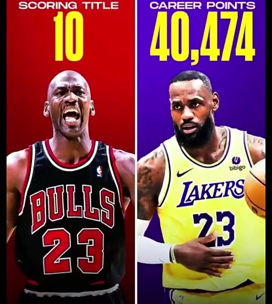 美媒發(fā)問是喬丹的10次得分王還是詹姆斯的40000分更難
