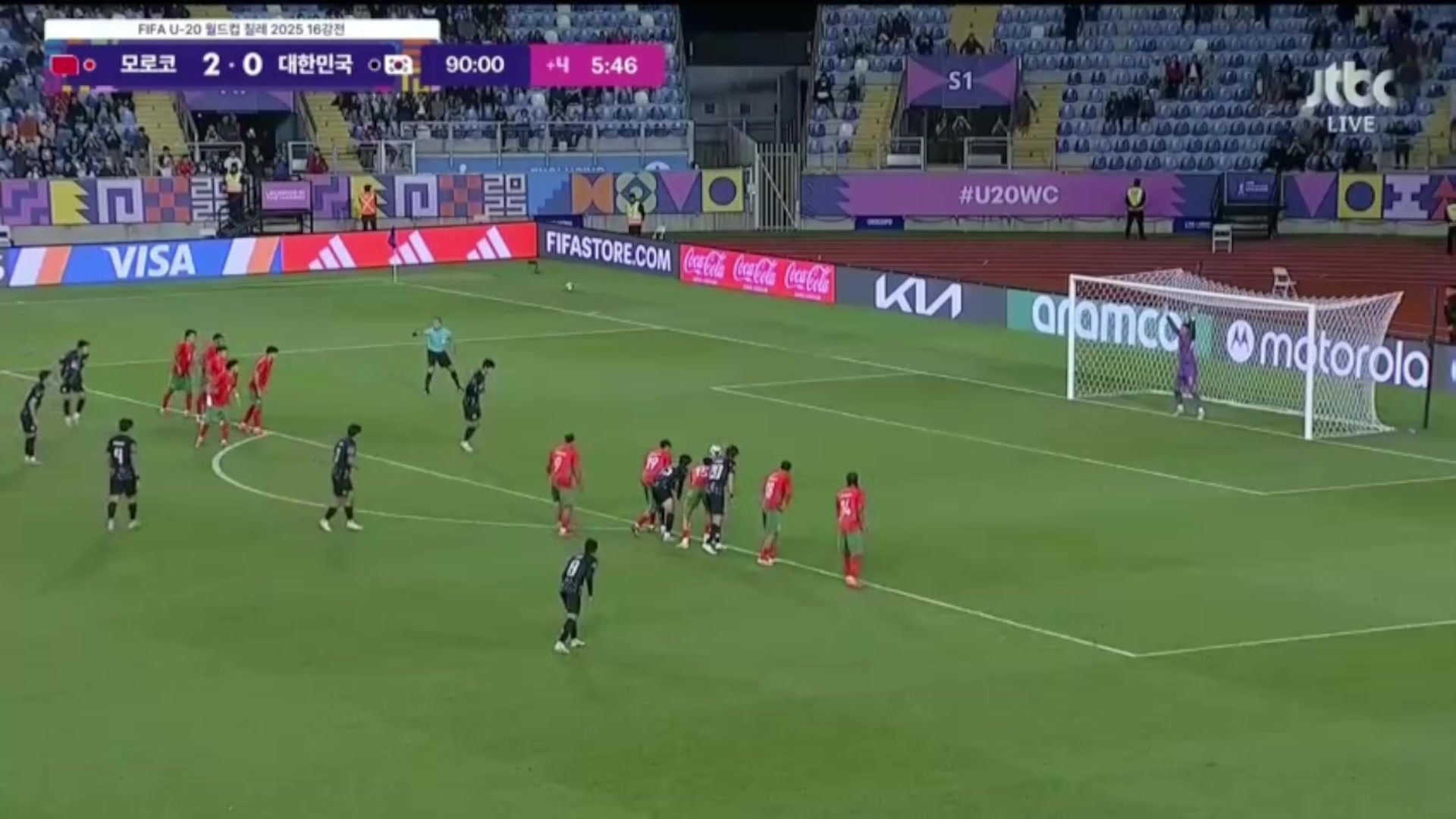 韓國(guó)1-2摩洛哥無(wú)緣八強(qiáng)U20世青賽亞洲4隊(duì)集體回家