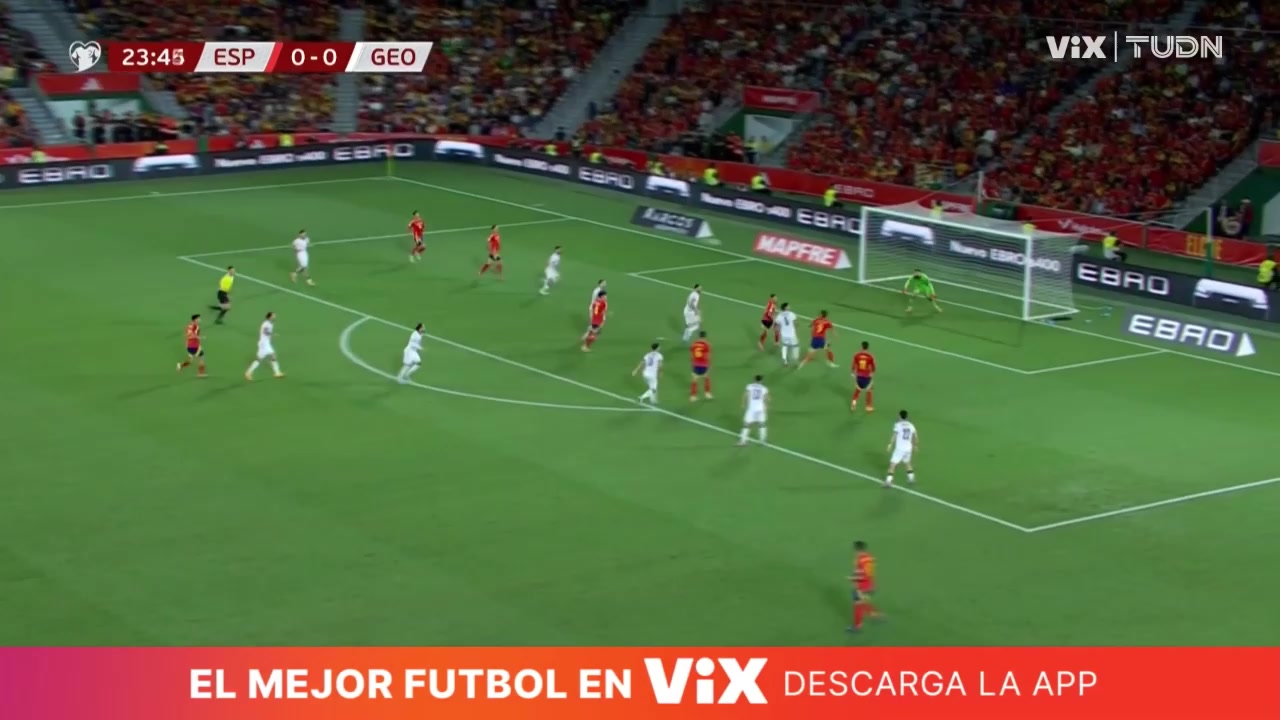 西班牙主場(chǎng)1-0領(lǐng)先佩德里挑傳策動(dòng)勒諾爾芒助攻皮諾破門(mén)