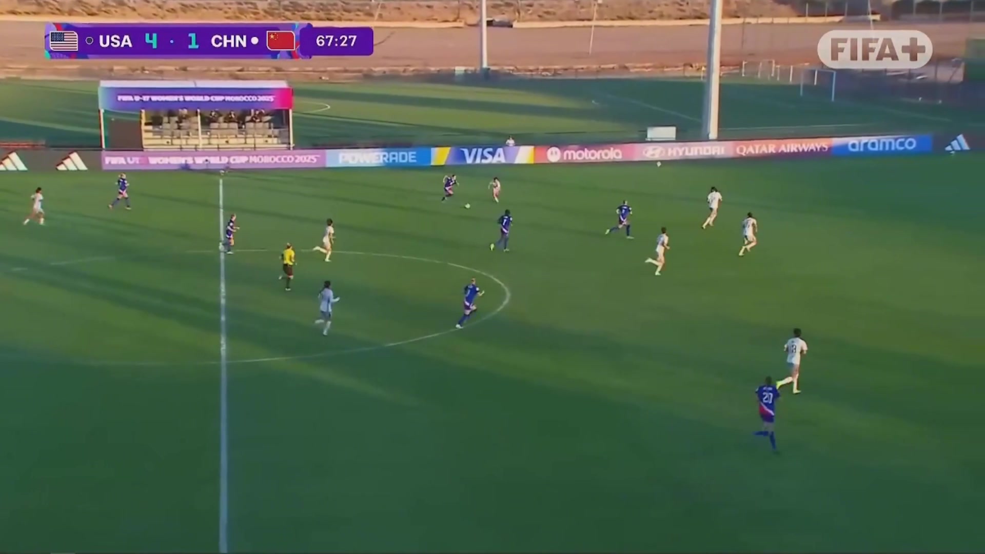 毫無還手之力馬爾瑟姆單刀破門達(dá)雙響U17美國女足5-1中國女足