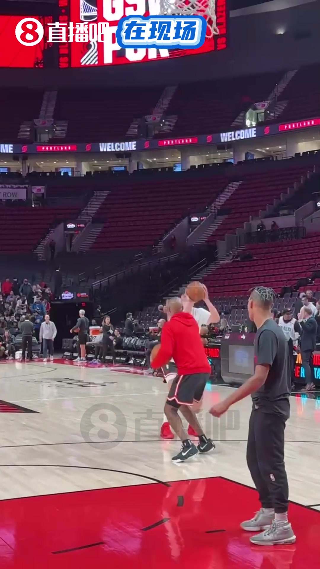 楊瀚森賽前有干擾三分練習命中率還需提升呀