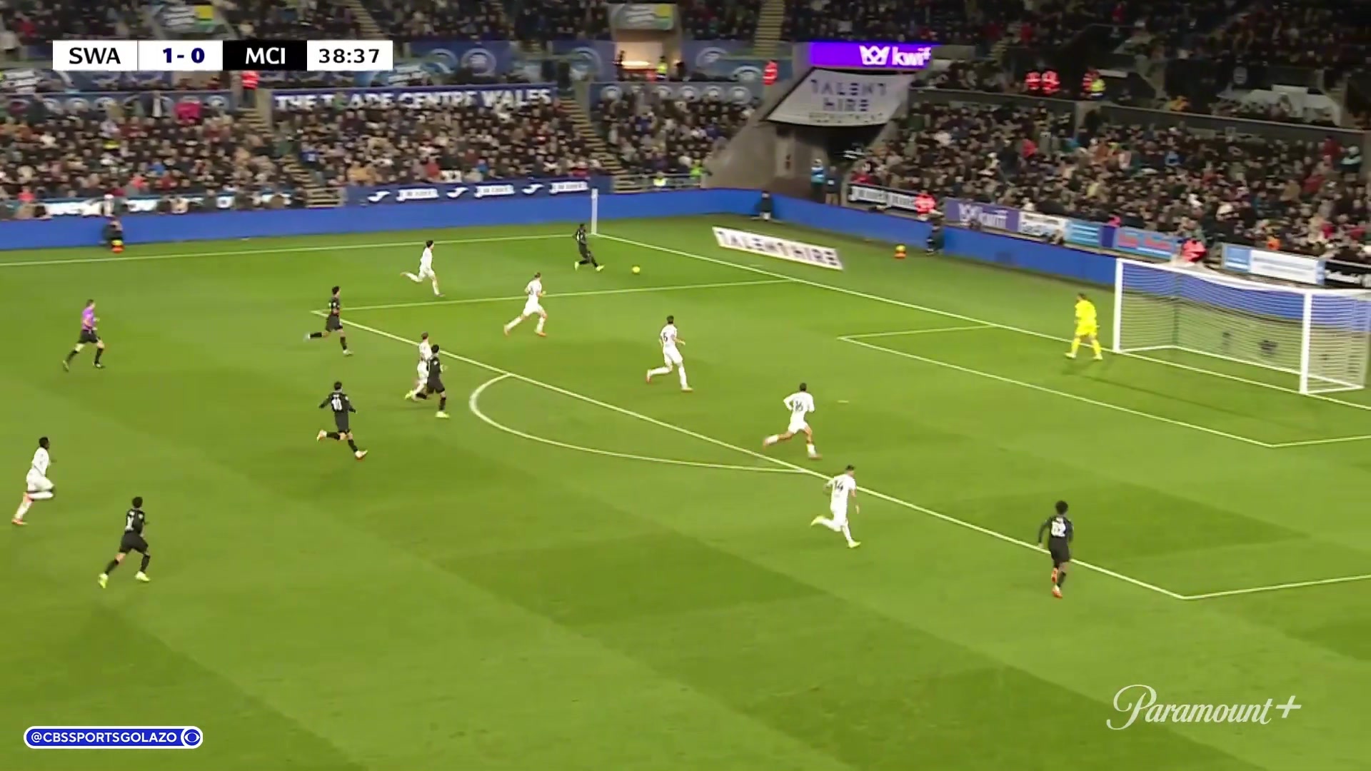 曼城扳平比分多庫內(nèi)切射門折射入網(wǎng)