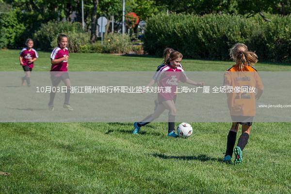 10月03日 浙江稠州銀行杯職業(yè)籃球?qū)官?上海vs廣廈 全場錄像回放
